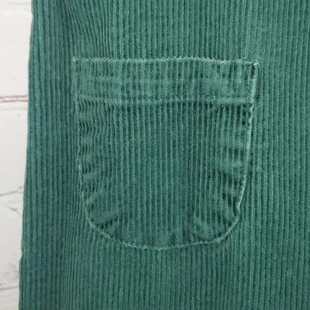 Ralph Lauren Green Corduroy Dress Overall Embroidered Bear Size 6x